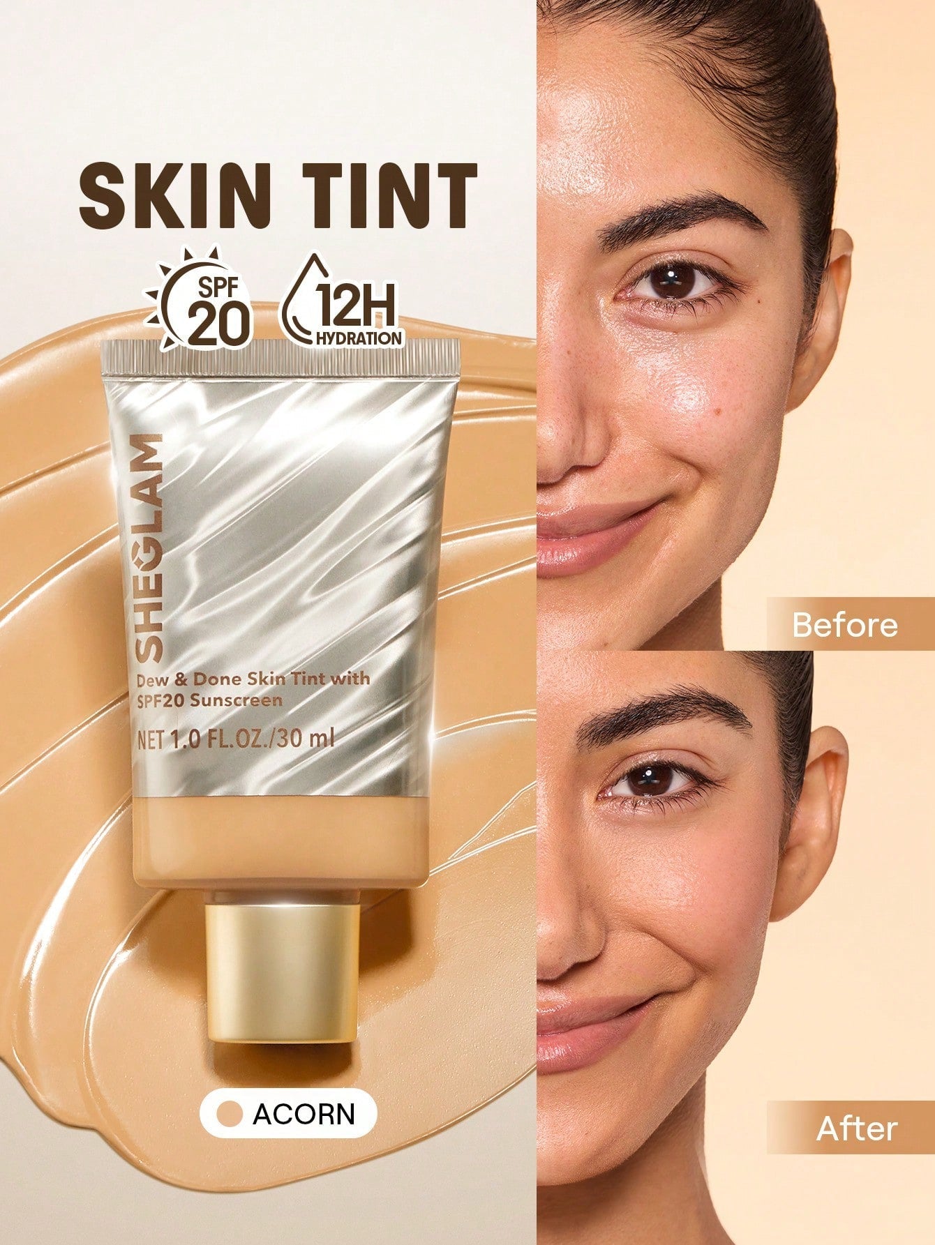 SHEGLAM Dew & Done Skin Tint With SPF20 shein