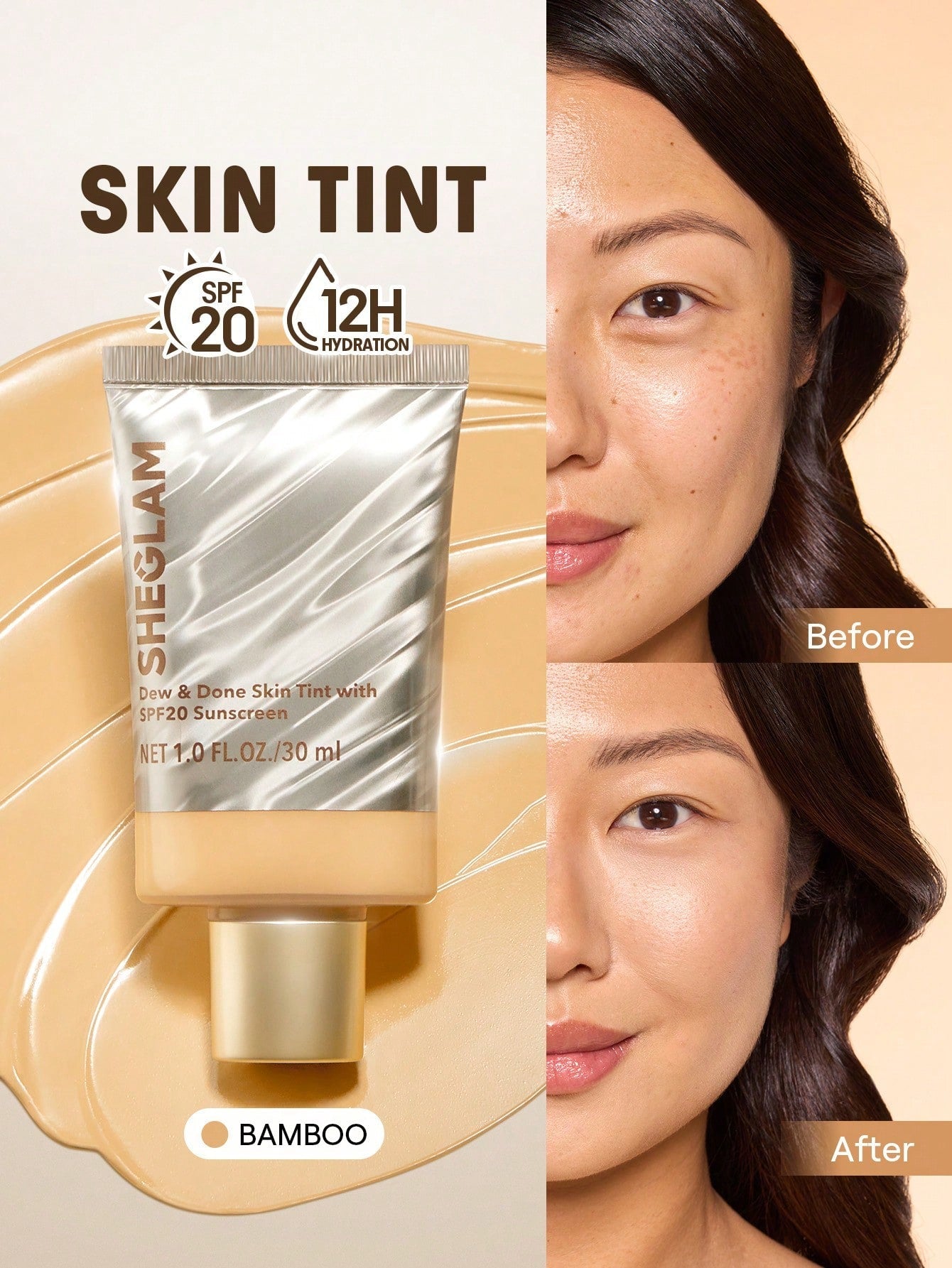 SHEGLAM Dew & Done Skin Tint With SPF20 shein