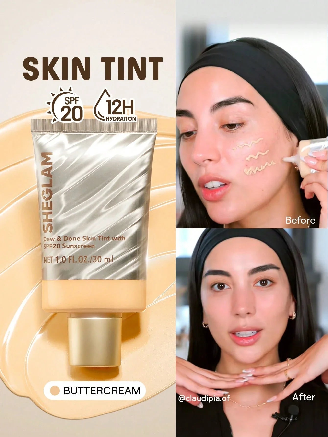 SHEGLAM Dew & Done Skin Tint With SPF20 shein