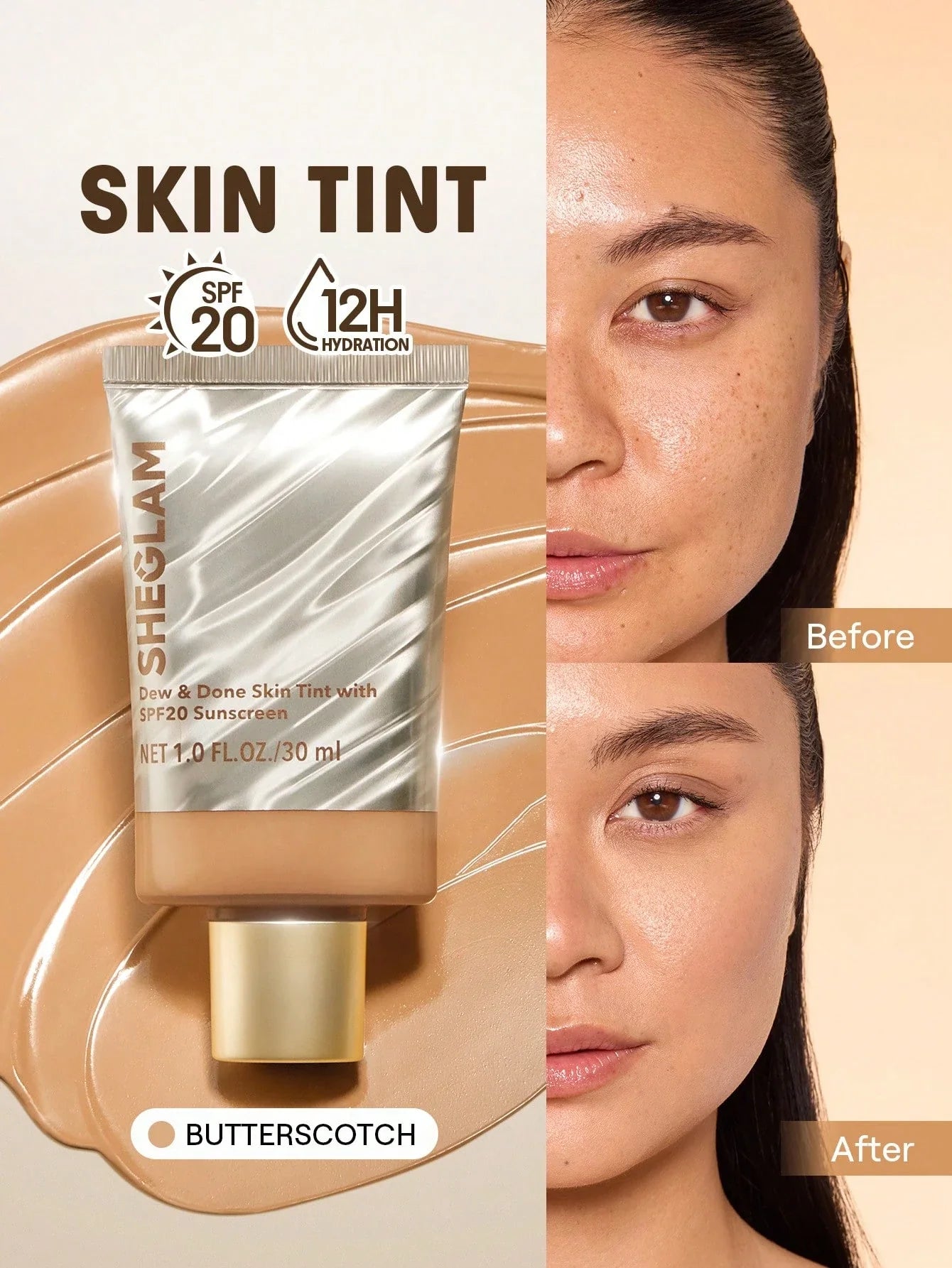 SHEGLAM Dew & Done Skin Tint With SPF20 shein