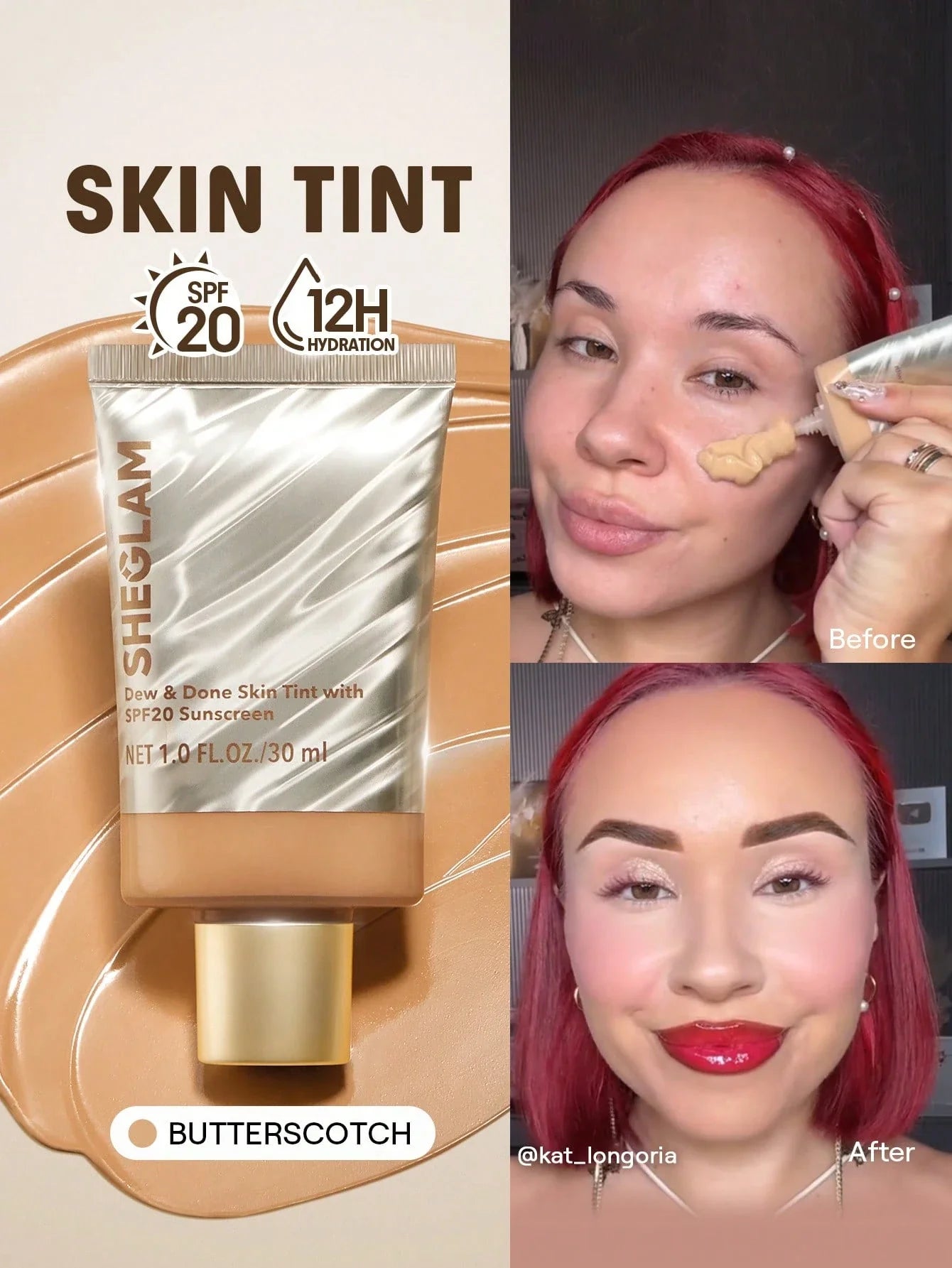 SHEGLAM Dew & Done Skin Tint With SPF20 shein