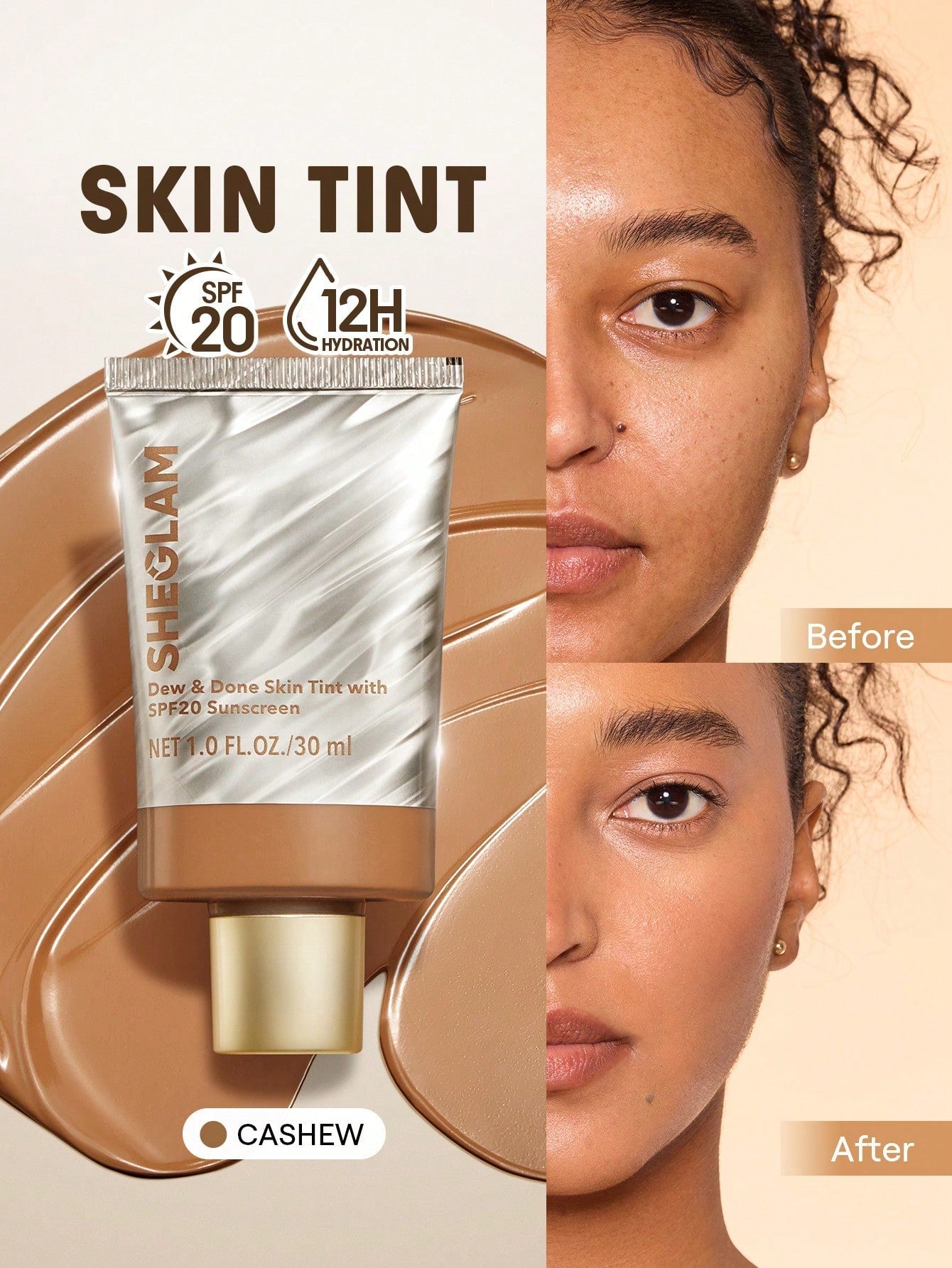 SHEGLAM Dew & Done Skin Tint With SPF20 shein