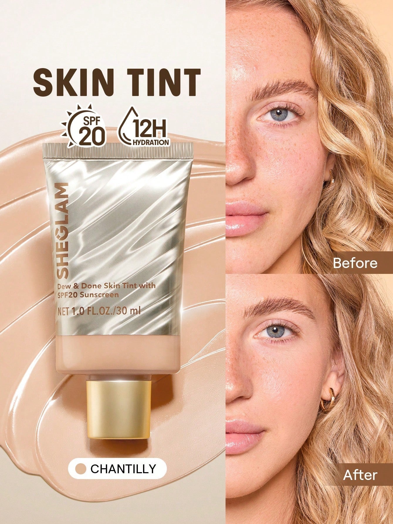 SHEGLAM Dew & Done Skin Tint With SPF20 shein