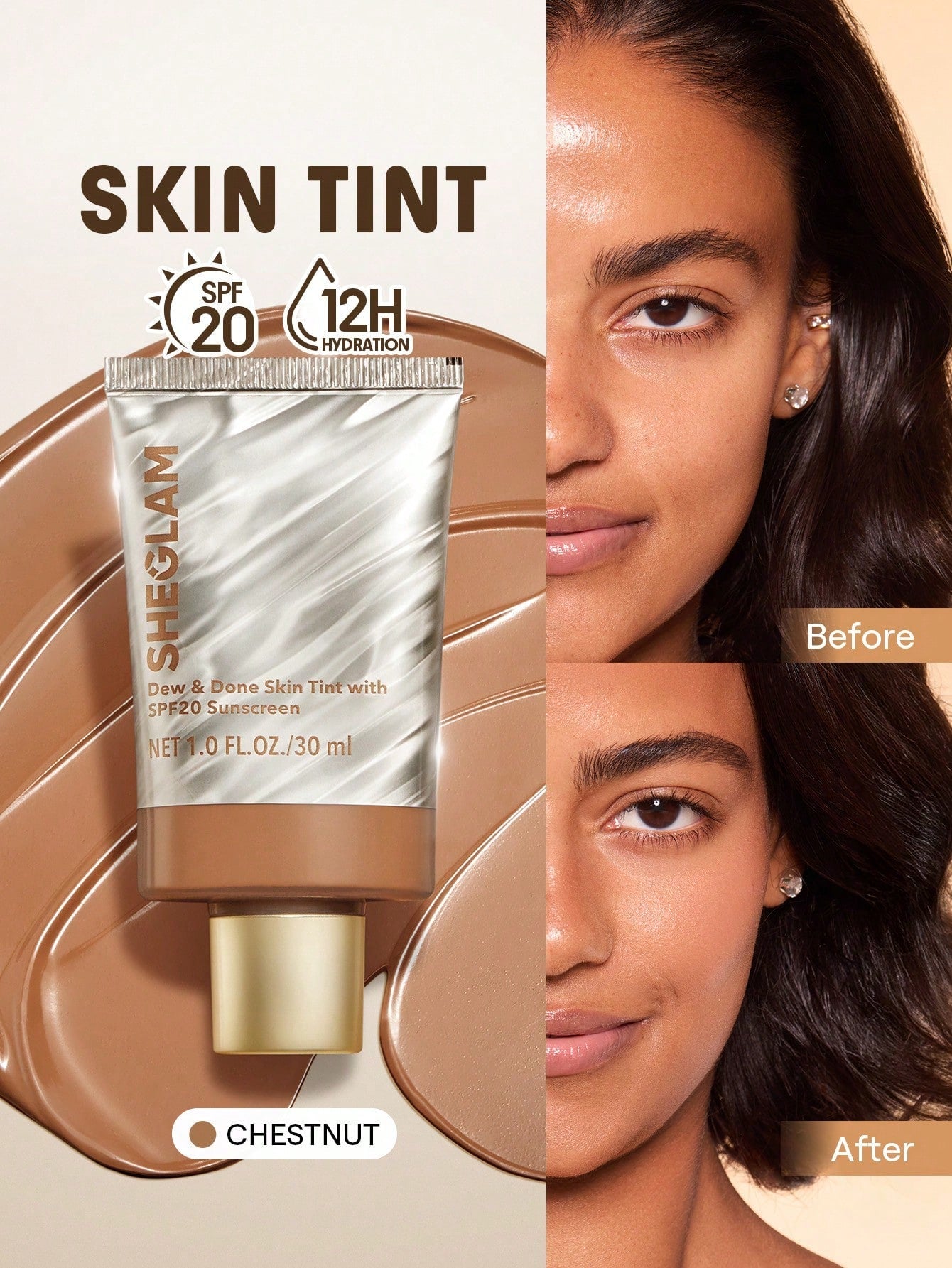 SHEGLAM Dew & Done Skin Tint With SPF20 shein