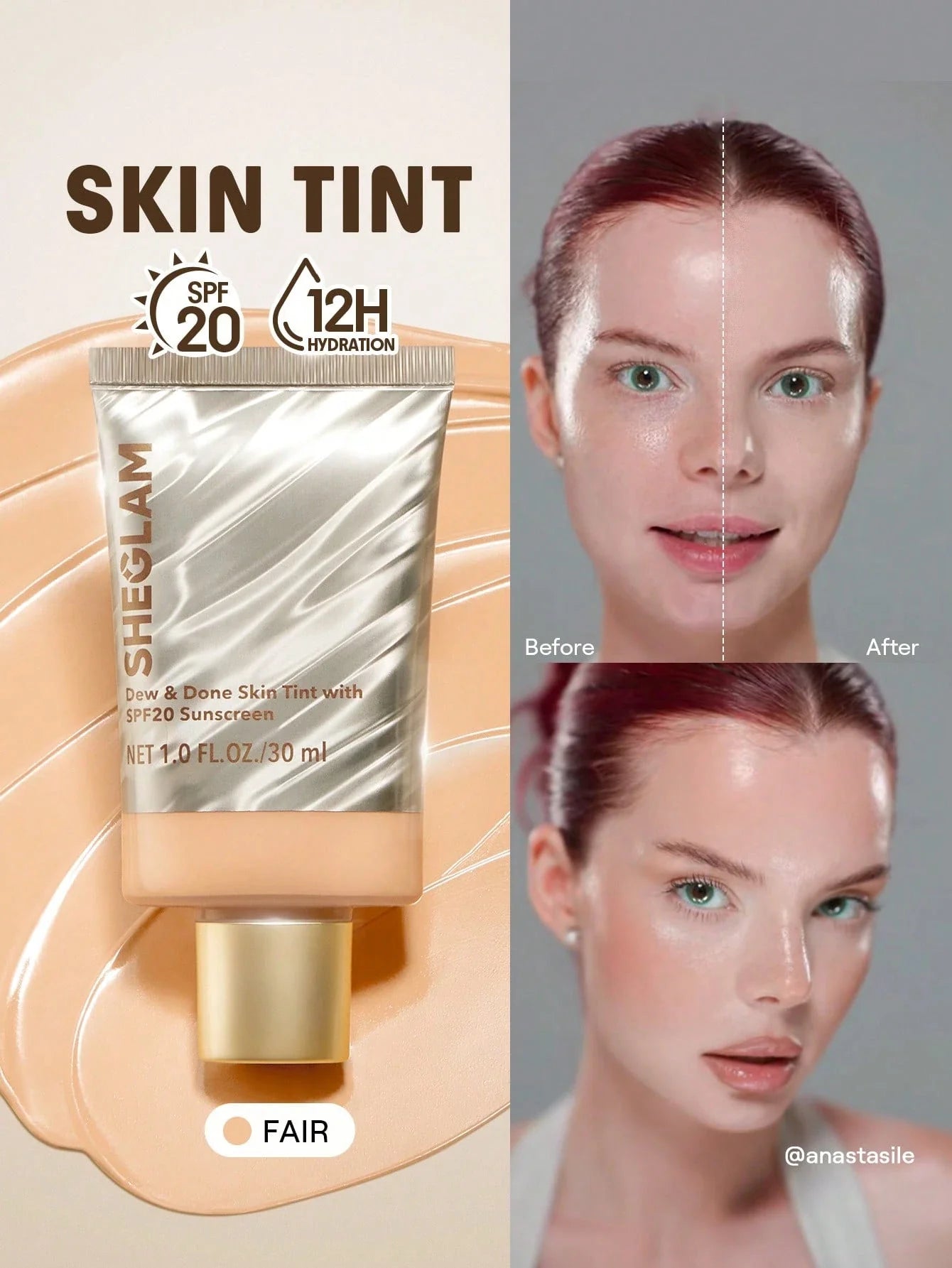 SHEGLAM Dew & Done Skin Tint With SPF20 shein