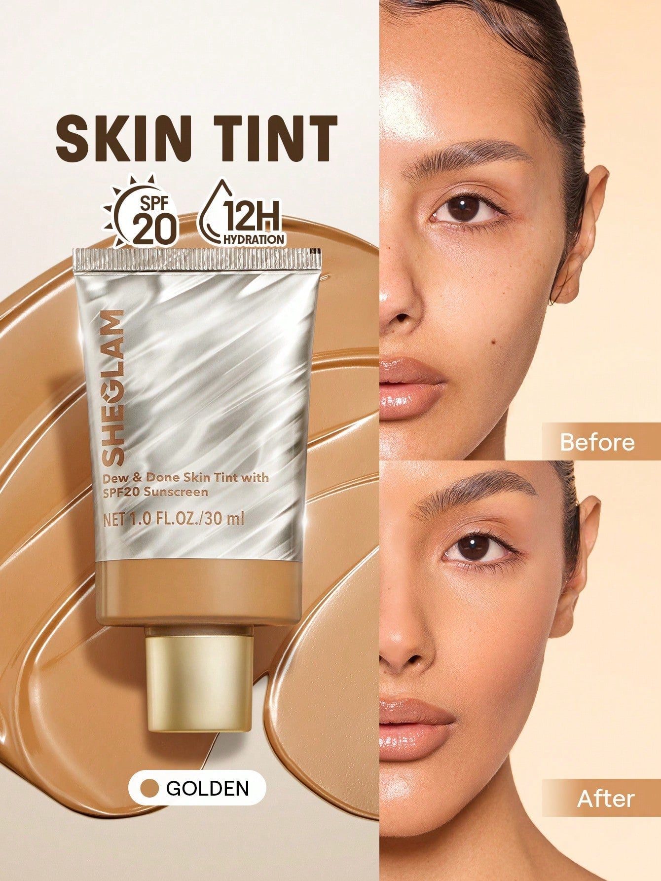 SHEGLAM Dew & Done Skin Tint With SPF20 shein