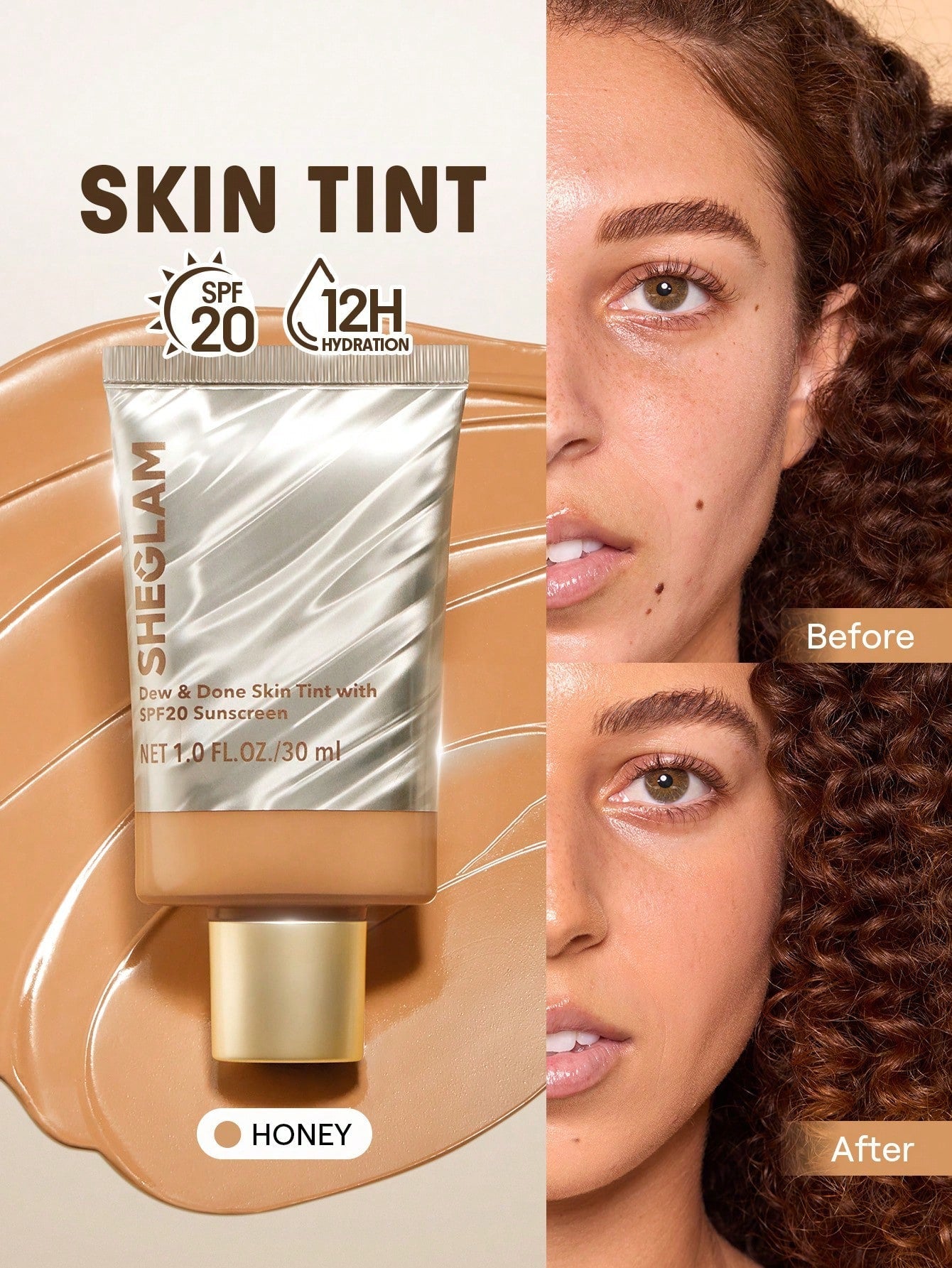 SHEGLAM Dew & Done Skin Tint With SPF20 shein