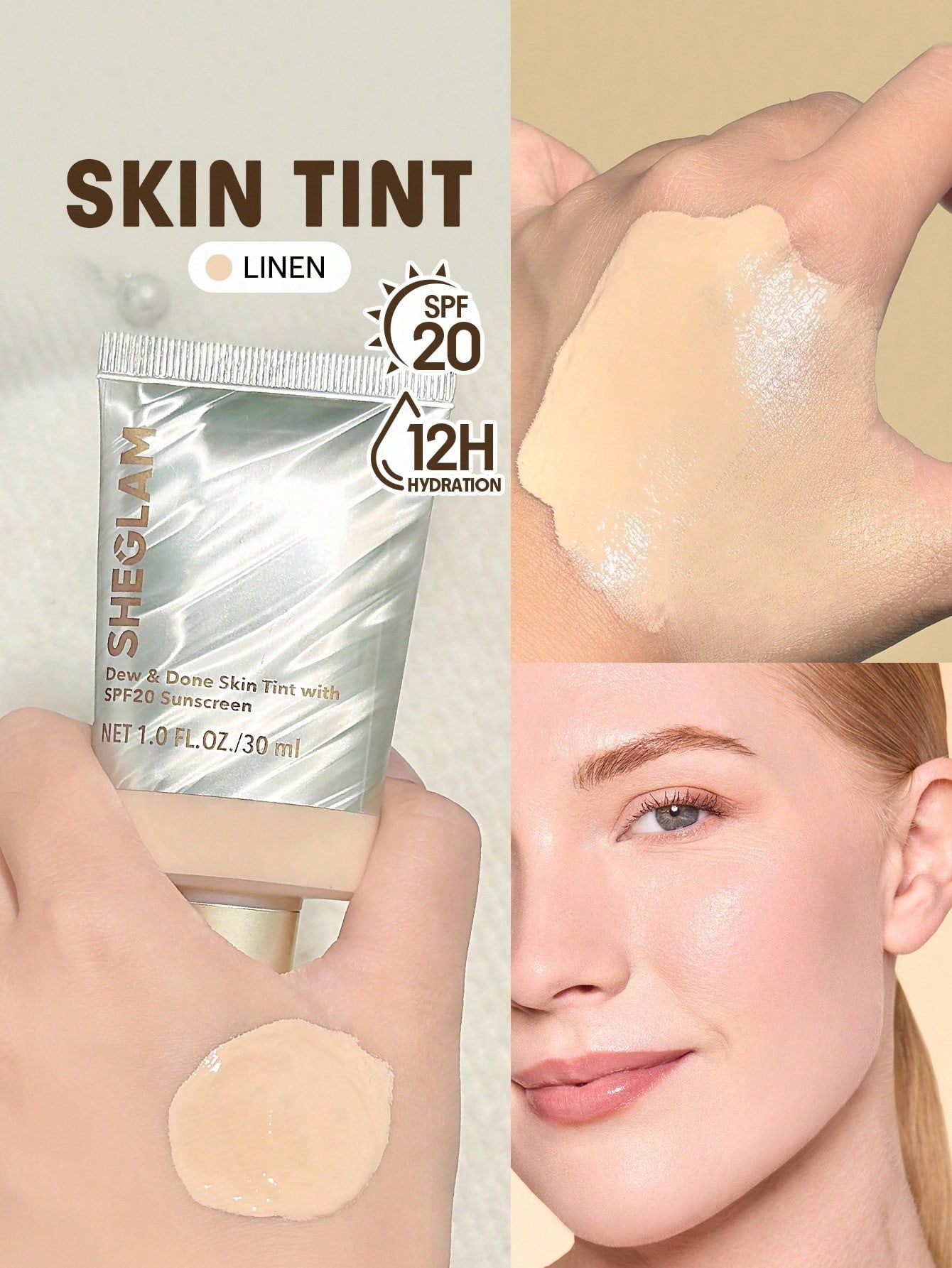 SHEGLAM Dew & Done Skin Tint With SPF20 shein