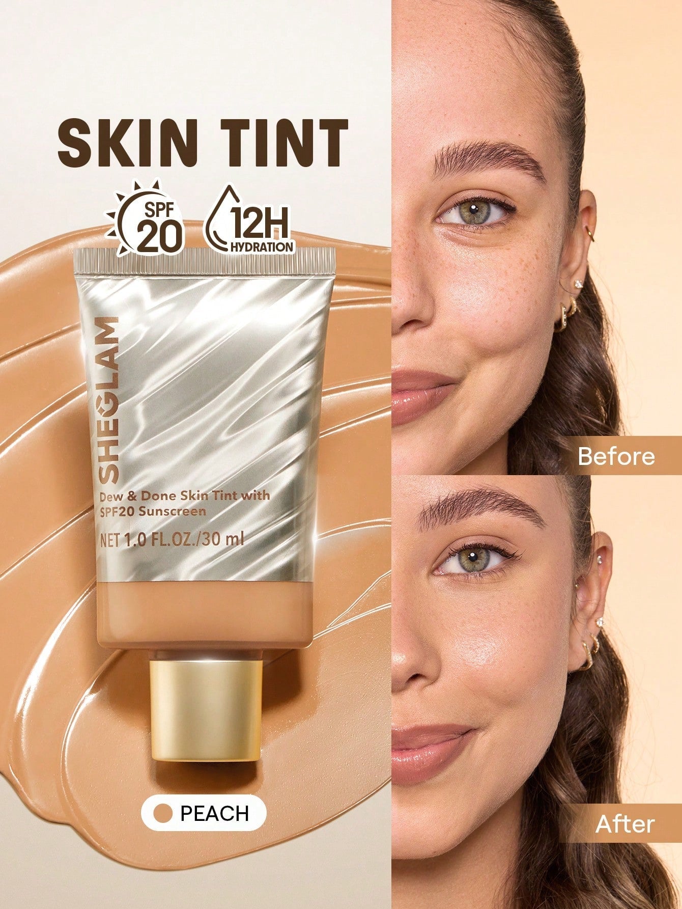 SHEGLAM Dew & Done Skin Tint With SPF20 shein