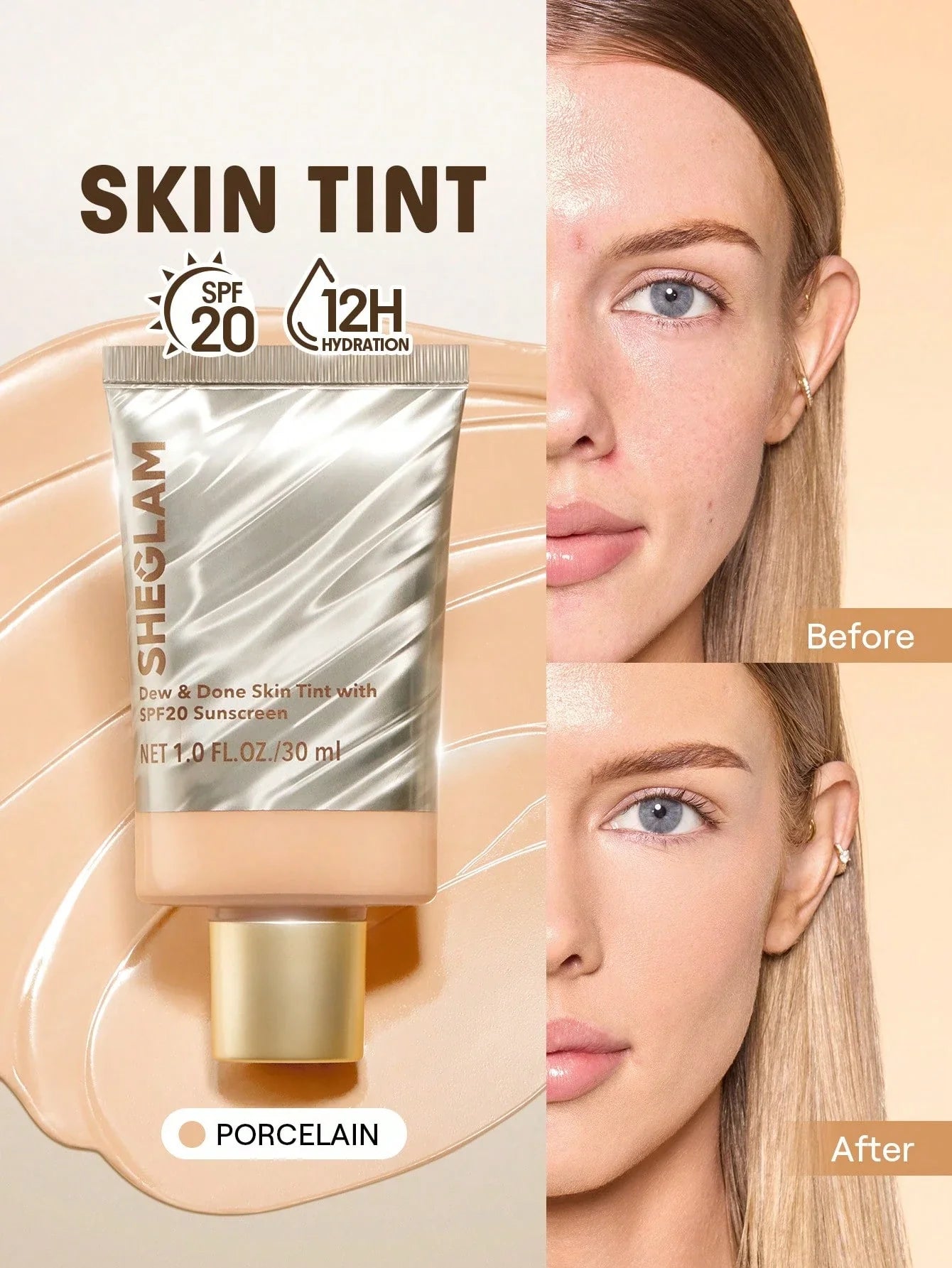 SHEGLAM Dew & Done Skin Tint With SPF20 shein