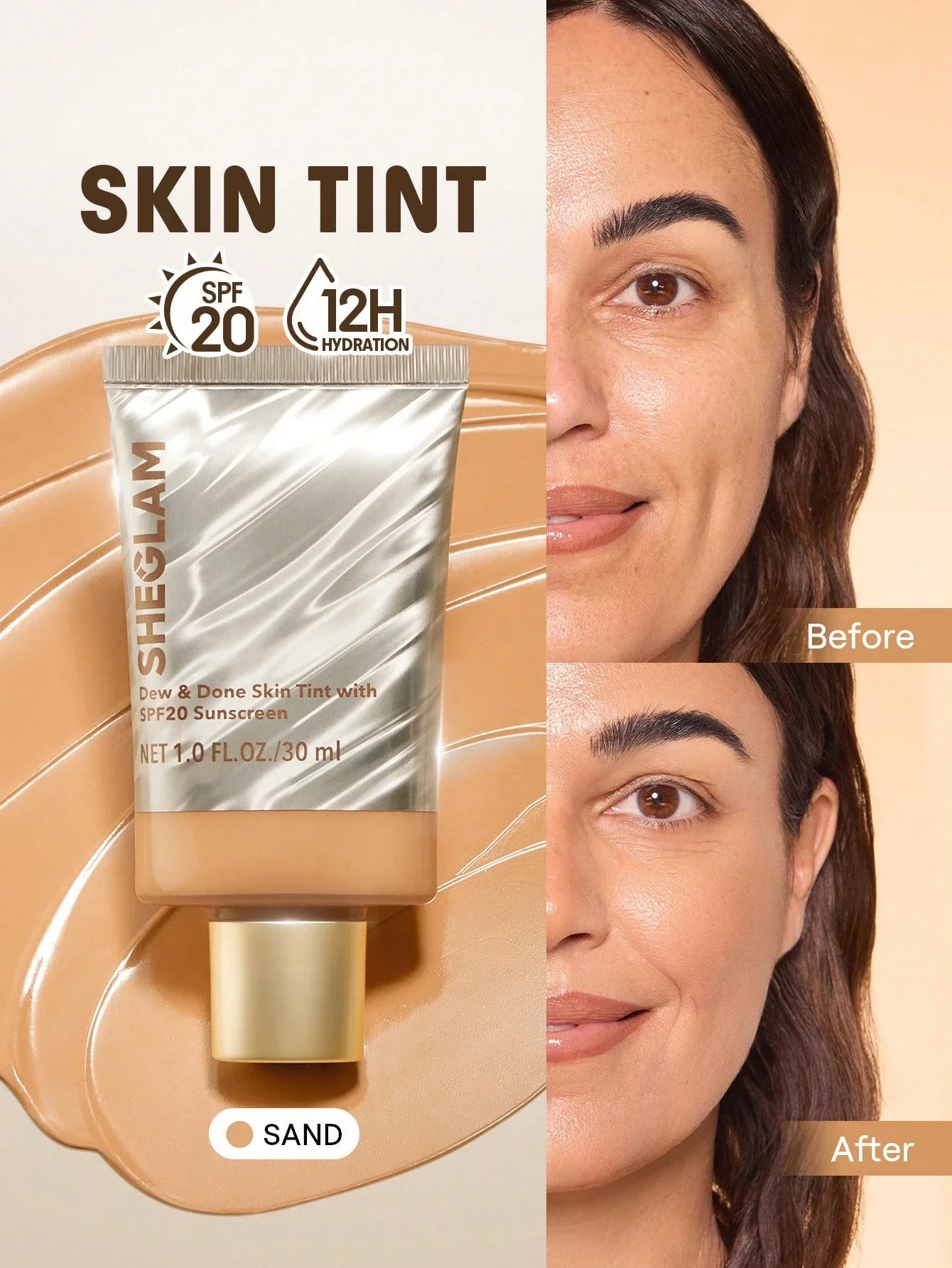 SHEGLAM Dew & Done Skin Tint With SPF20 shein