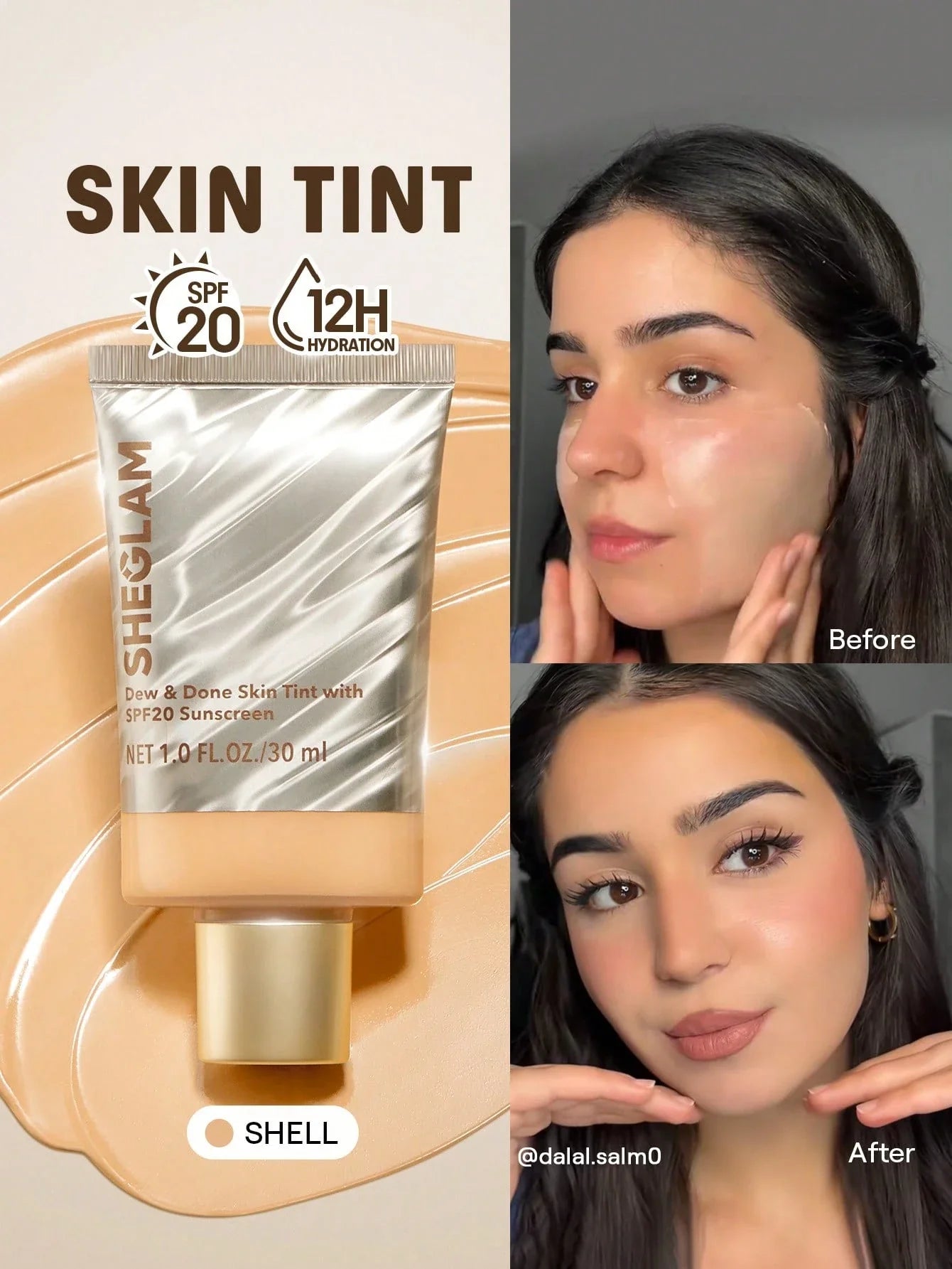 SHEGLAM Dew & Done Skin Tint With SPF20 shein