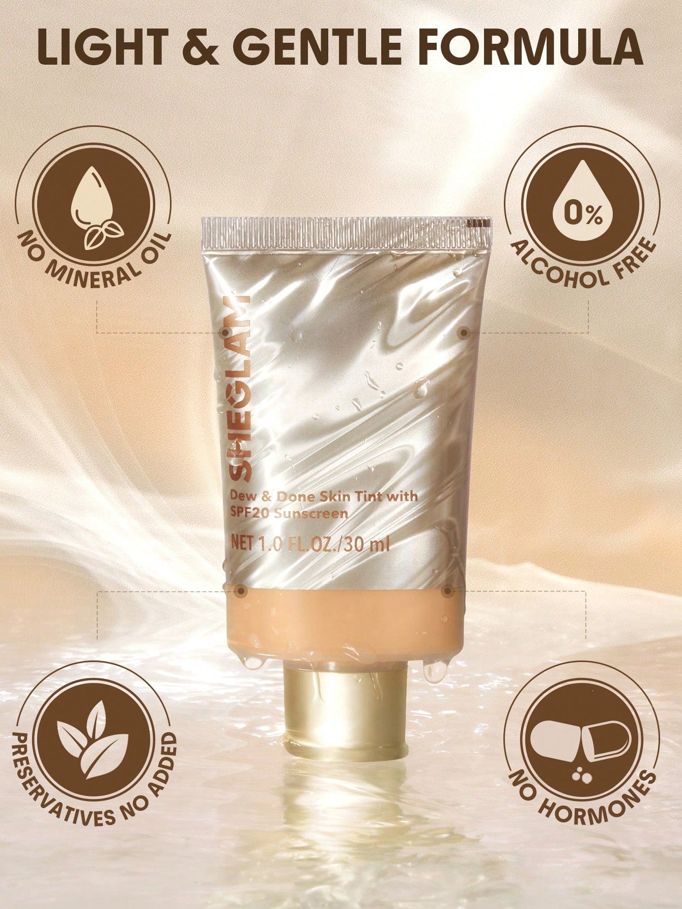 SHEGLAM Dew & Done Skin Tint With SPF20 shein