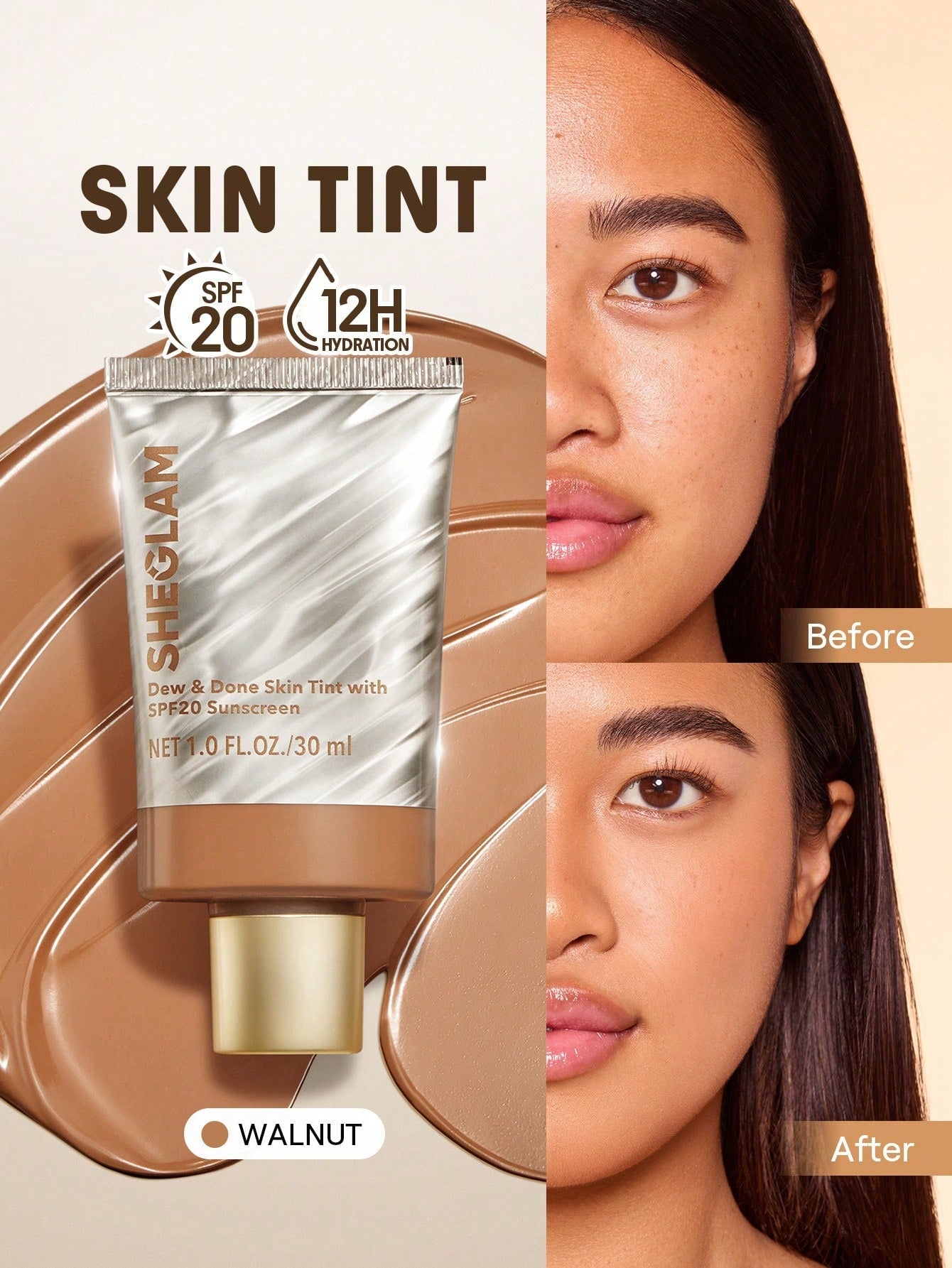 SHEGLAM Dew & Done Skin Tint With SPF20 shein