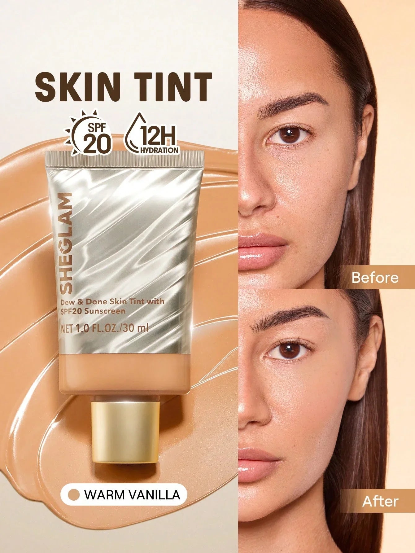 SHEGLAM Dew & Done Skin Tint With SPF20 shein