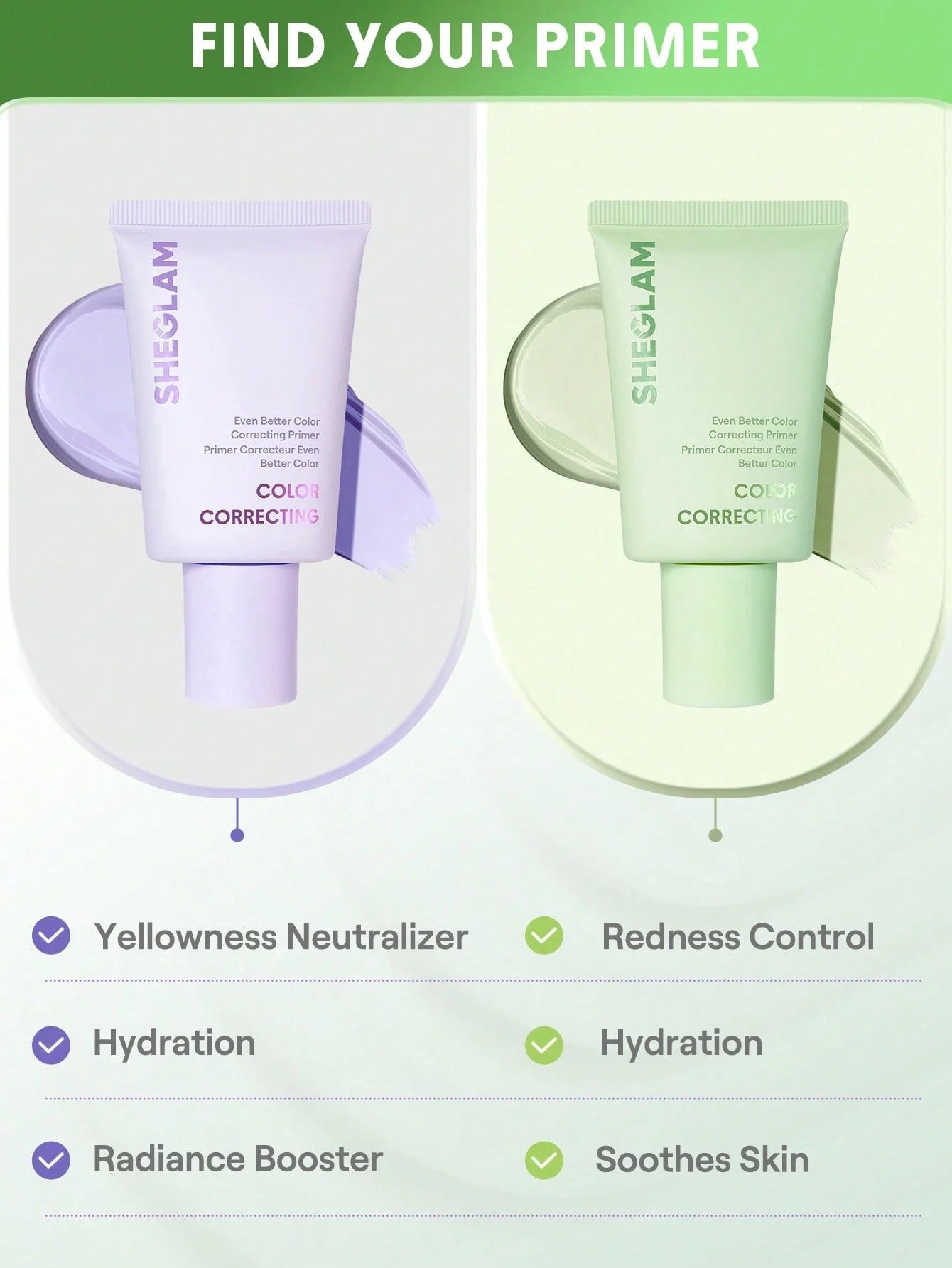 SHEGLAM Even Better Color Correcting Primer shein