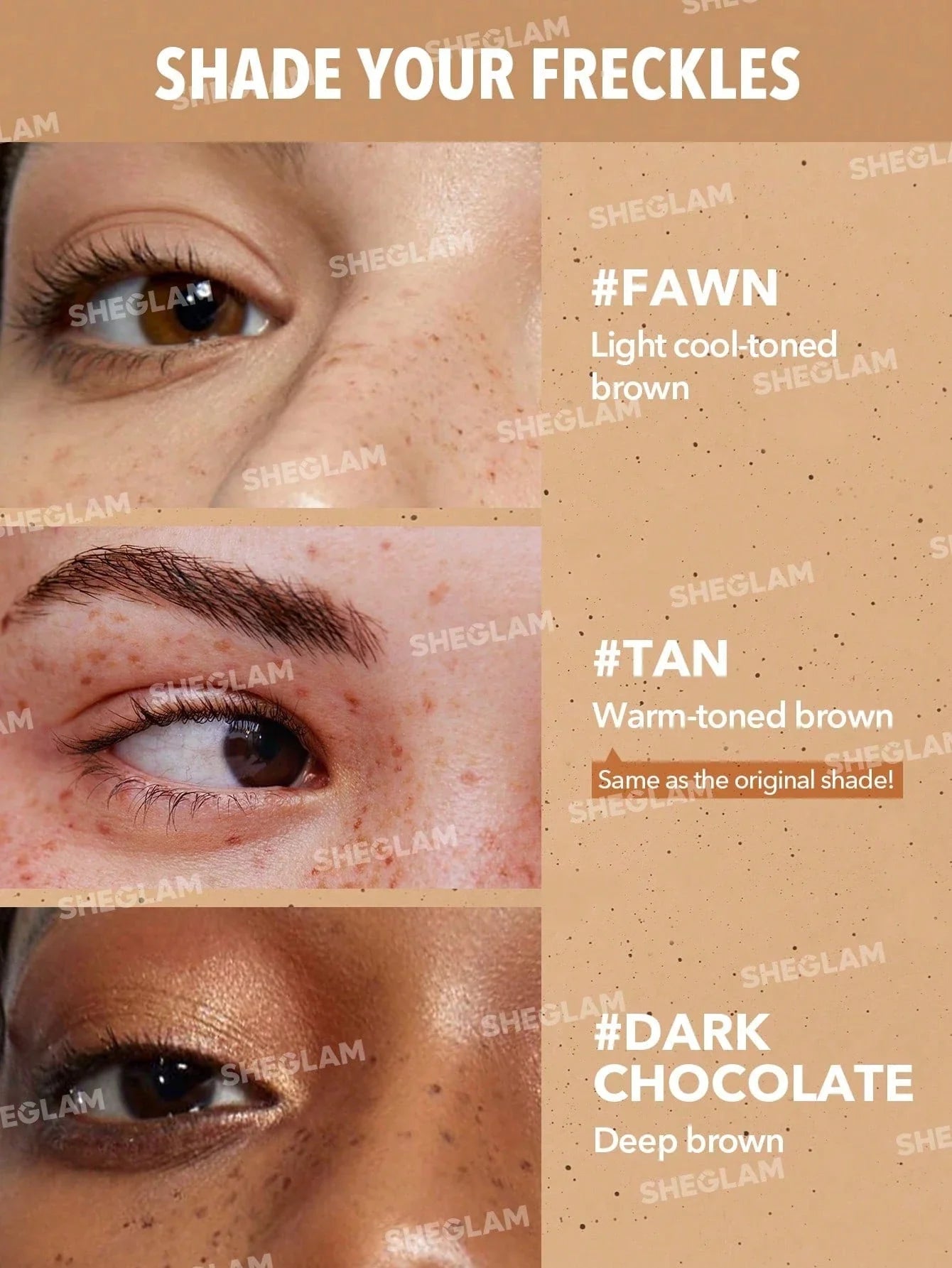 Freckle Tint-Tan Smudge Tint Waterproof Long Lasting Multi-Use Liquid Contour shein