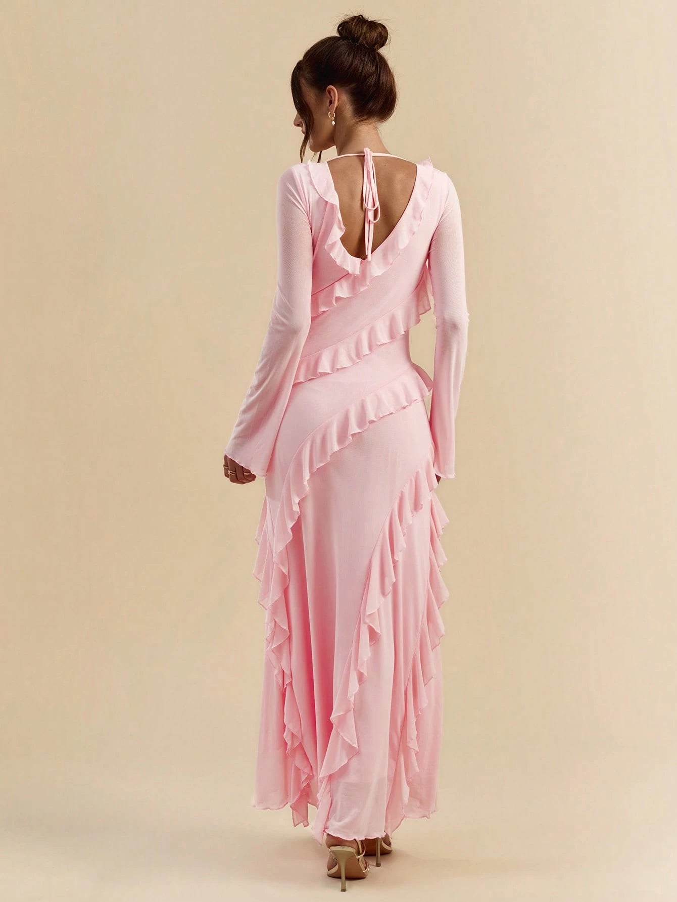 BAE Autumn Long Sleeve Maxi Dress shein