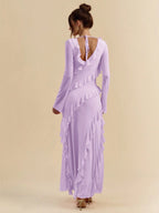 BAE Autumn Long Sleeve Maxi Dress shein