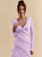 BAE Autumn Long Sleeve Maxi Dress shein