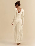 BAE Autumn Long Sleeve Maxi Dress shein