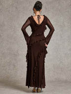BAE Autumn Long Sleeve Maxi Dress shein