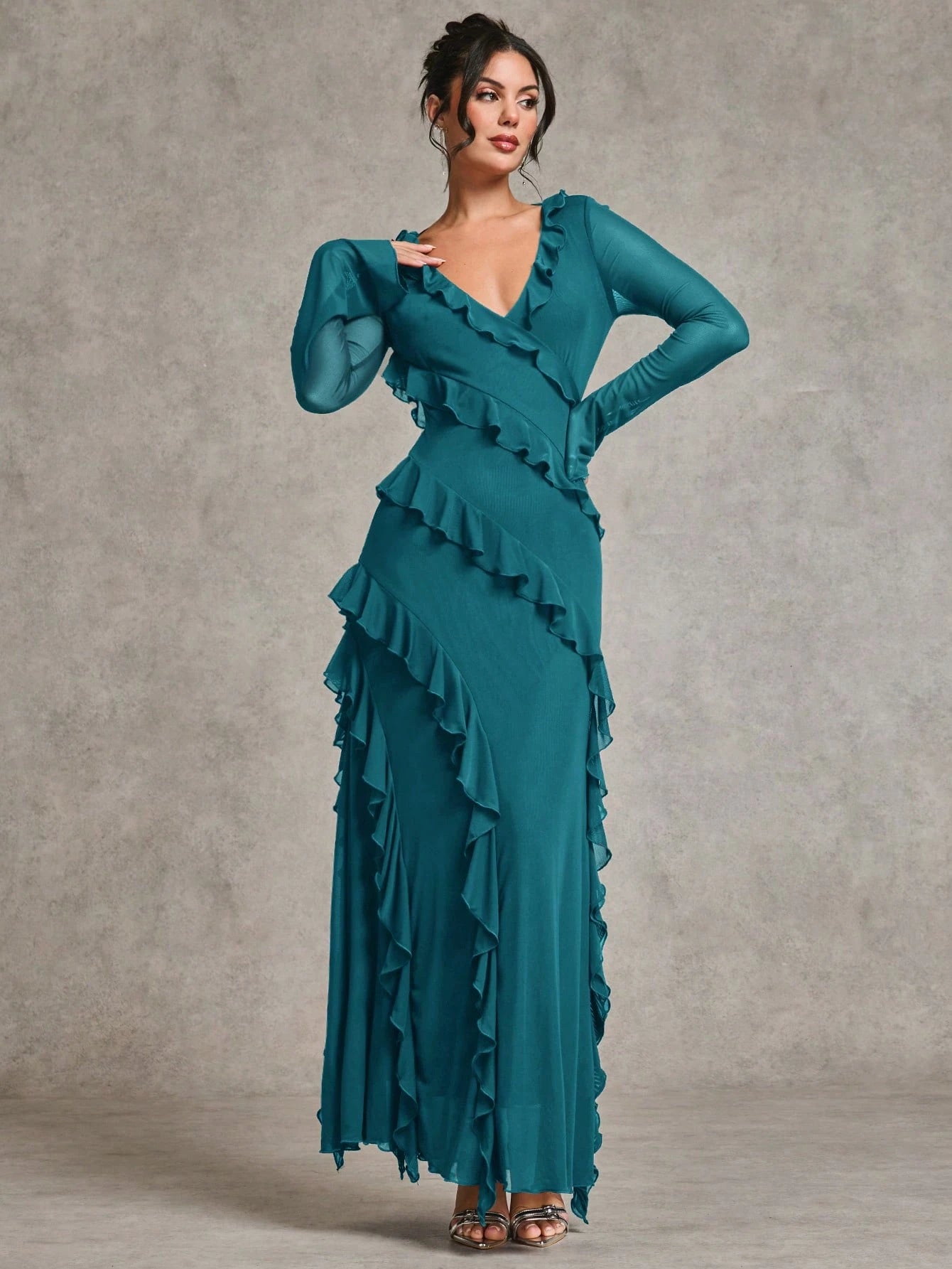 BAE Autumn Long Sleeve Maxi Dress Areej Zainab BAE Autumn Long Sleeve Maxi Dress Areej Zainab