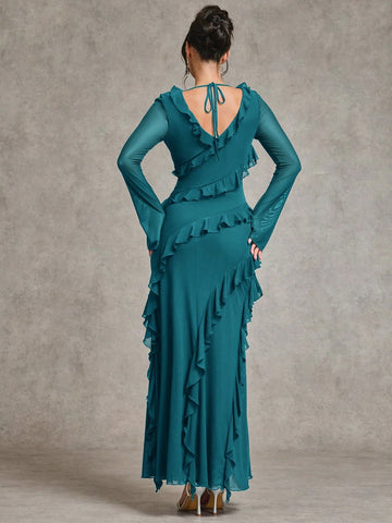 BAE Autumn Long Sleeve Maxi Dress
