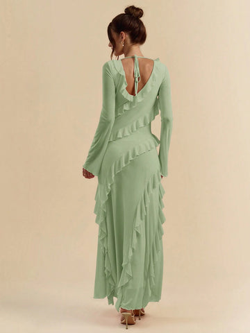 BAE Autumn Long Sleeve Maxi Dress