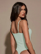 BAE Women's Solid Color Sexy Fashion Camisole Bodysuit shein