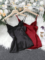 Clasi Women's 2 Piece Draped Collar Camisole shein