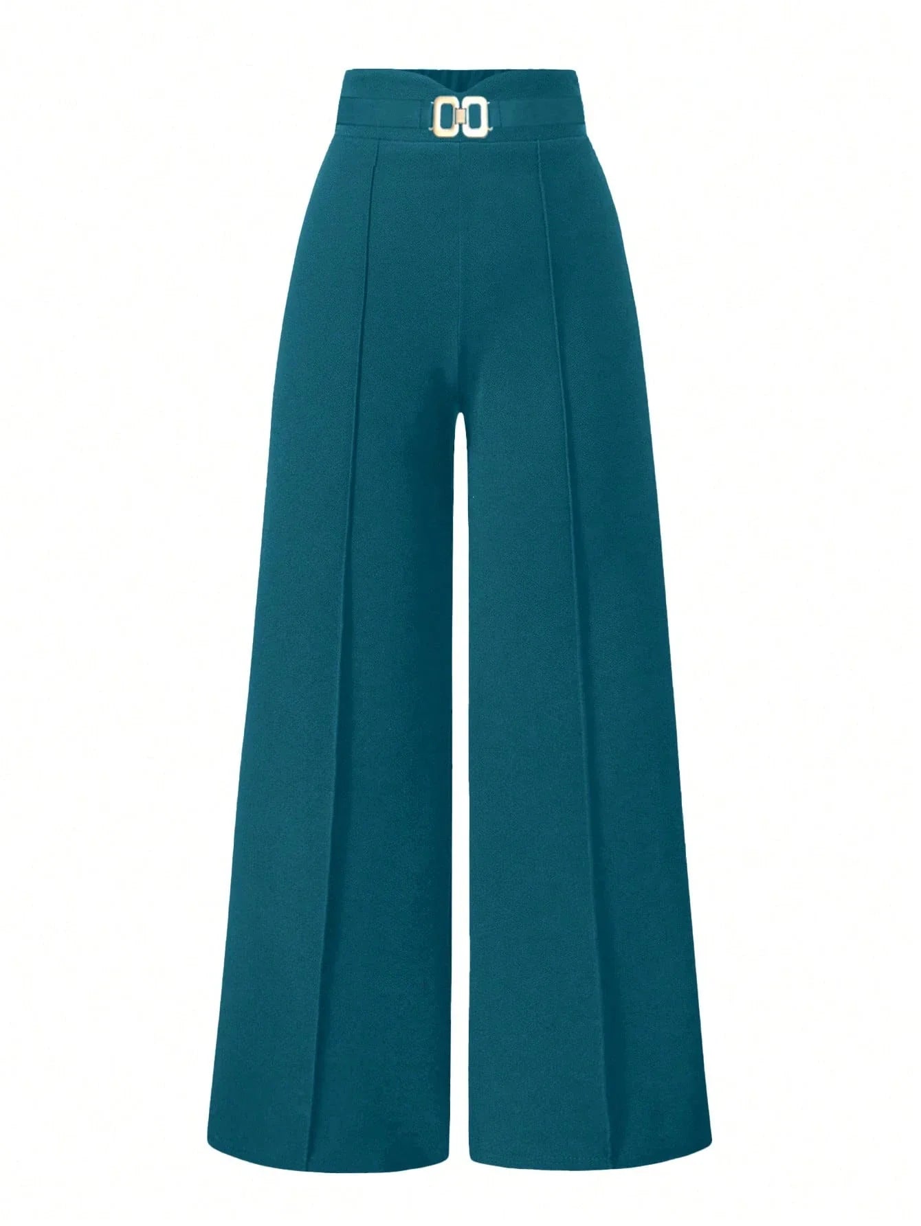Solid Color Straight Leg Casual Versatile Business Commute Pants shein