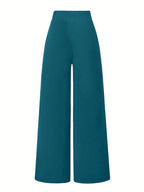 Solid Color Straight Leg Casual Versatile Business Commute Pants shein