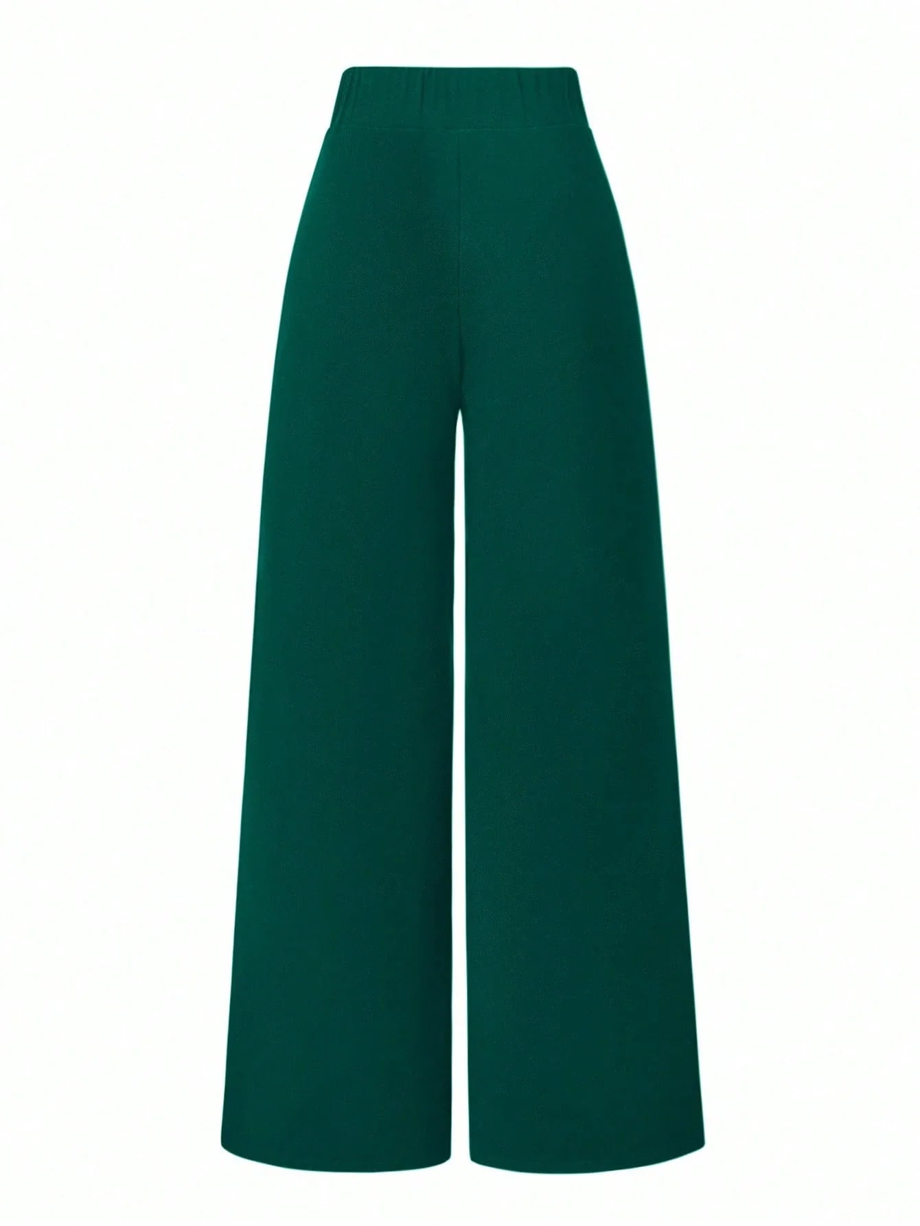 Solid Color Straight Leg Casual Versatile Business Commute Pants shein