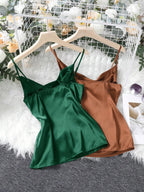 Clasi Women's 2 Piece Draped Collar Camisole shein