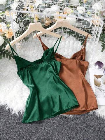 Clasi Women's 2 Piece Draped Collar Camisole