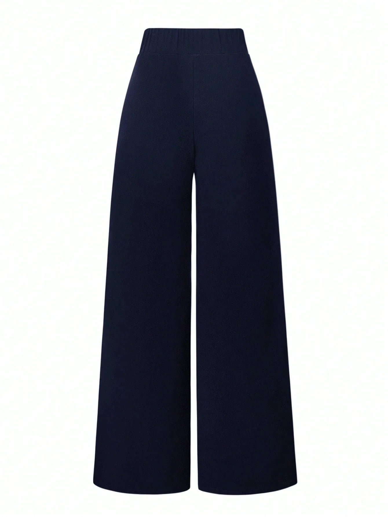 Solid Color Straight Leg Casual Versatile Business Commute Pants shein
