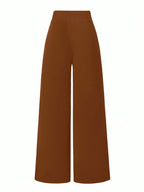 Solid Color Straight Leg Casual Versatile Business Commute Pants shein