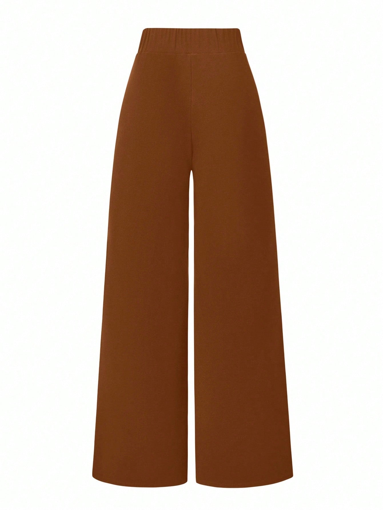 Solid Color Straight Leg Casual Versatile Business Commute Pants shein