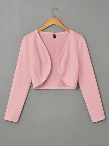 Zwear Women's Solid Color Long Sleeve Minimalist Jacket