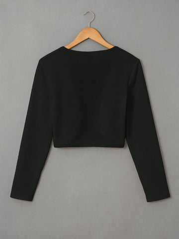 Zwear Women's Solid Color Long Sleeve Minimalist Jacket