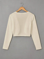 Zwear Women's Solid Color Long Sleeve Minimalist Jacket shein