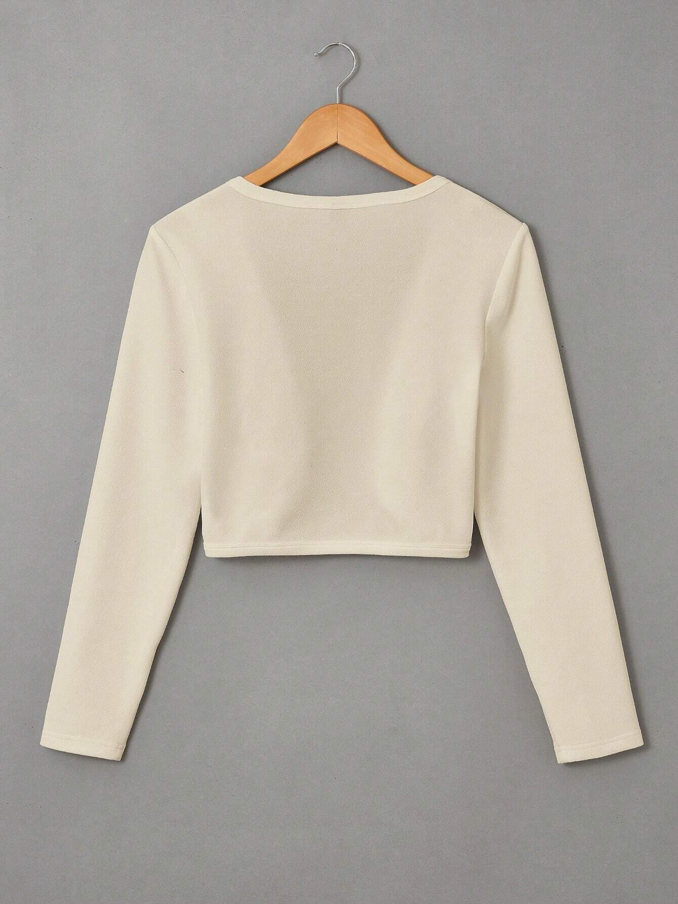 Zwear Women's Solid Color Long Sleeve Minimalist Jacket shein