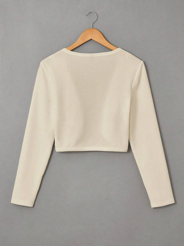 Zwear Women's Solid Color Long Sleeve Minimalist Jacket