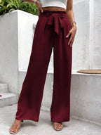 Frenchy Women Elegant Summer Wide Leg Pants