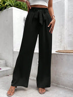 Frenchy Women Elegant Summer Wide Leg Pants