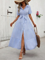 Frenchy Women Short Sleeve Casual Dress shein