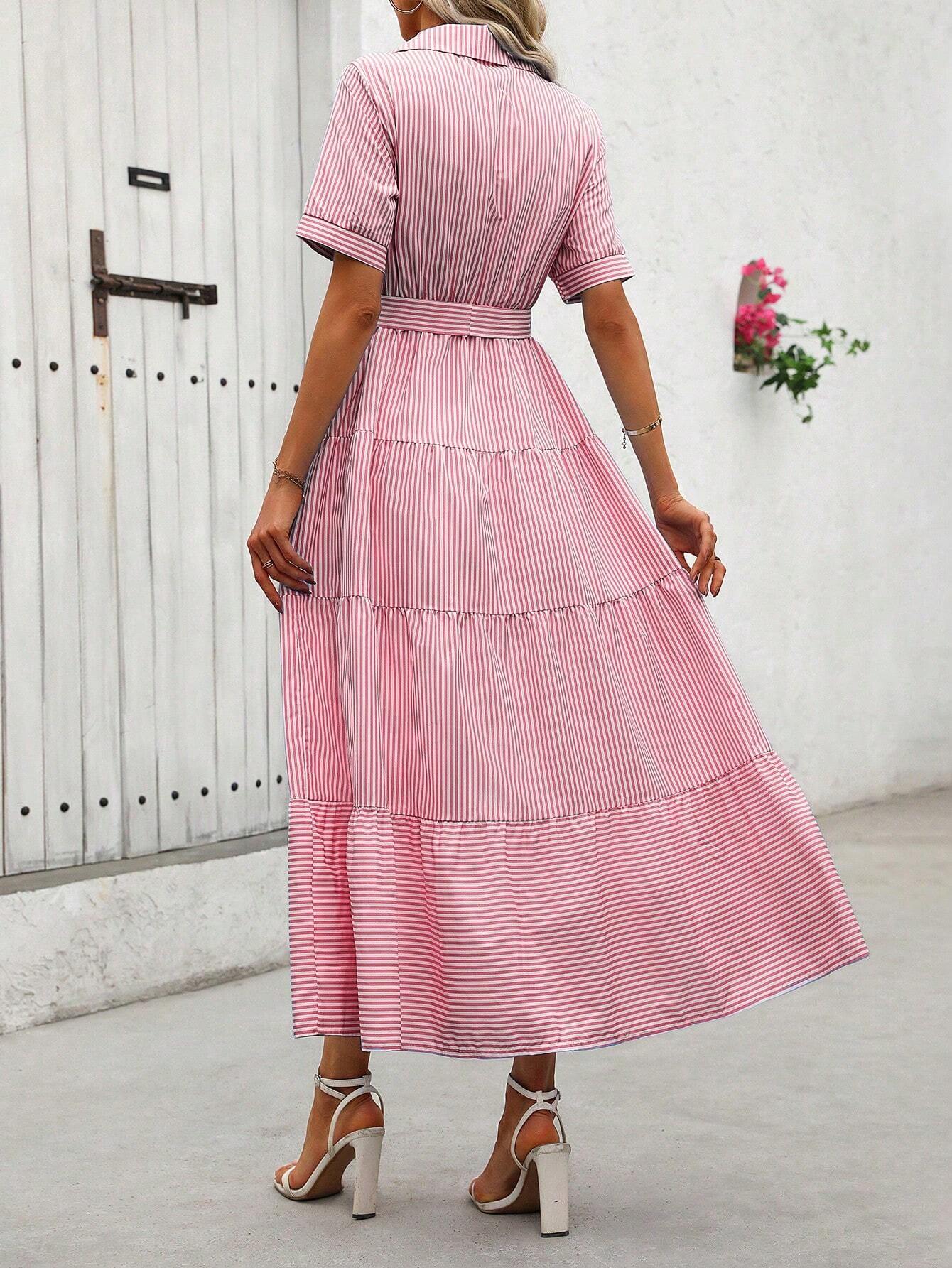 Frenchy Women Short Sleeve Casual Dress shein