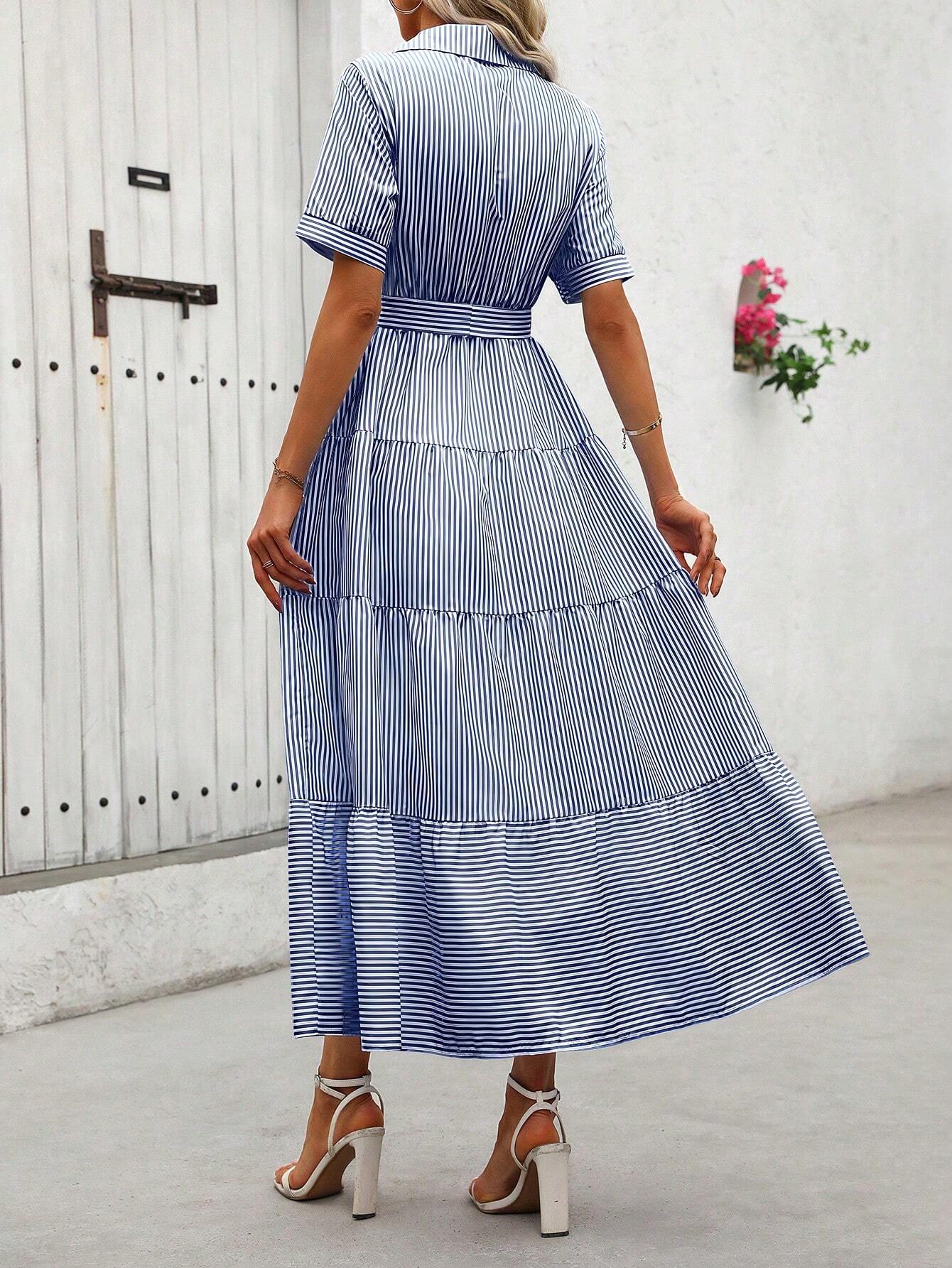 Frenchy Women Summer Short Sleeve Casual Dress shein