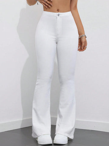 Privé High Waisted Flare Leg Jeans